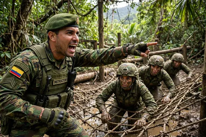 Entrenamiento selva militar latinoamericano