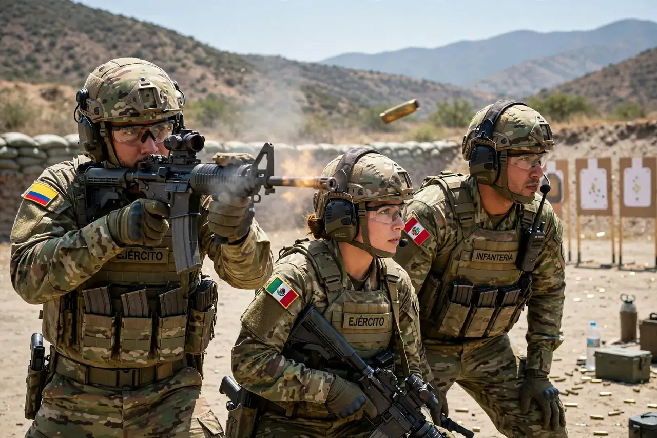 Polígono de tiro militar latinoamericano